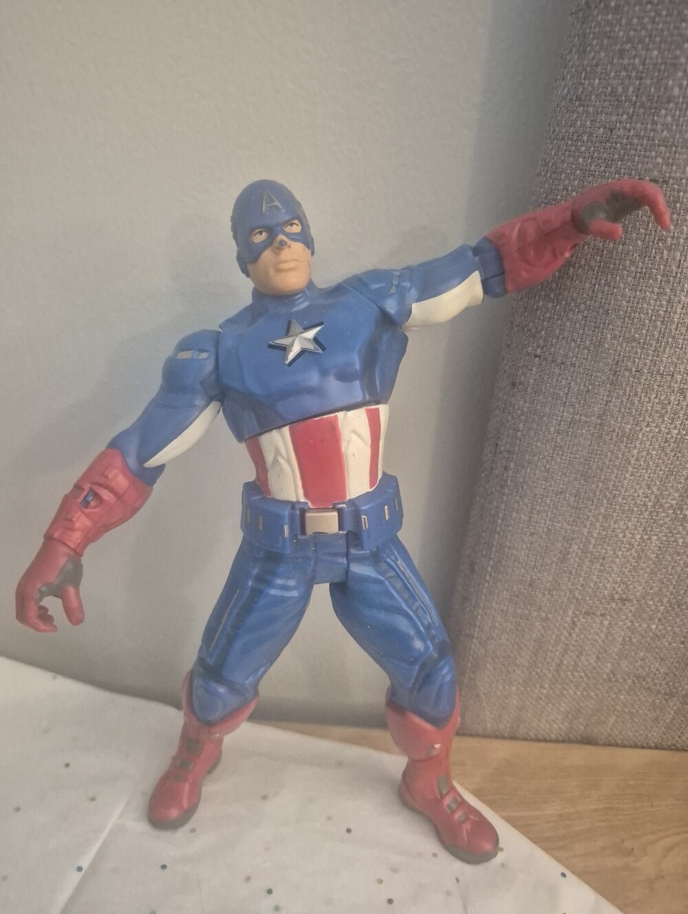 Marvel Captain America Action Figure in Blue, Red, White